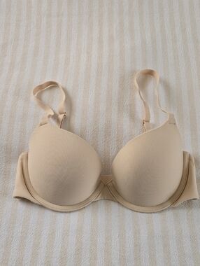SKIMS Fits Everybody Push Up Demi Bra Size:30C Sand